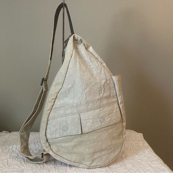 Ameribag Healthy Backpack Crossbody Sling Bag Tan Nylon Size Large Unisex - Picture 1 of 7